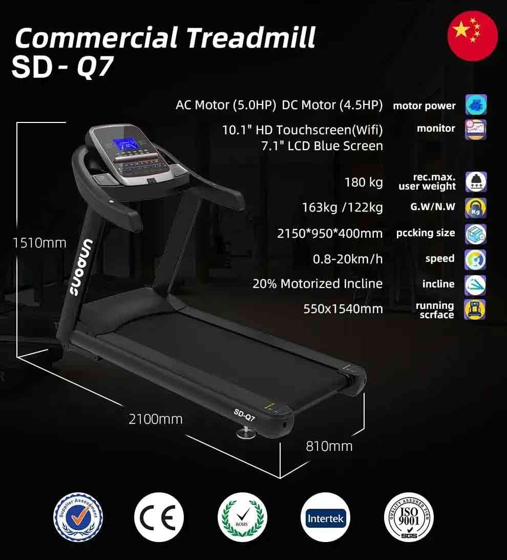 light commercial treadmill - SD-Q7 - detail2