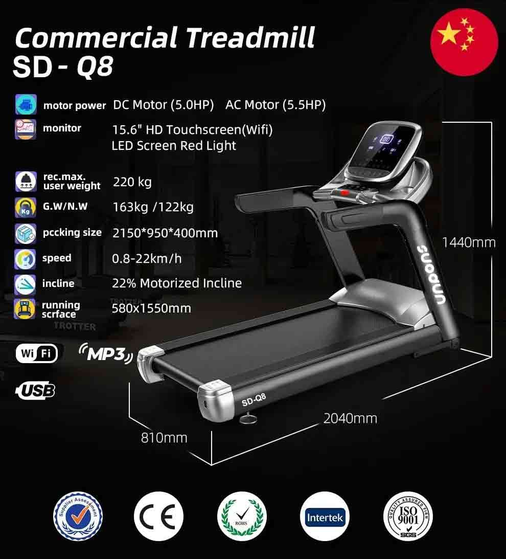 light commercial treadmill - SD-Q8 - detail2